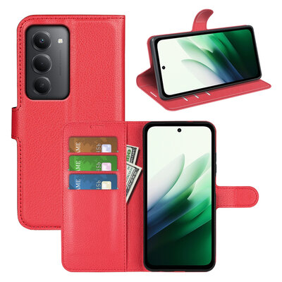 Xiaomi Redmi 15 5G Hoesje - MobyDefend Kunstleren Wallet Book Case (Sluiting Voorkant) - Rood