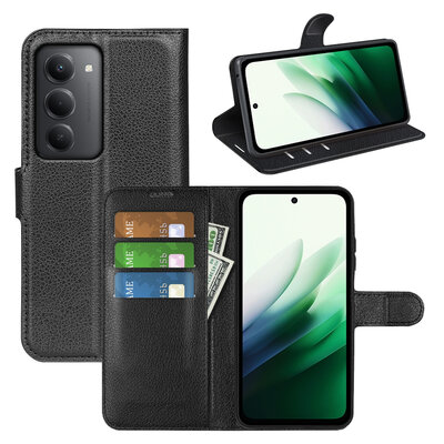 Xiaomi Redmi 15 5G Hoesje - MobyDefend Kunstleren Wallet Book Case (Sluiting Voorkant) - Zwart