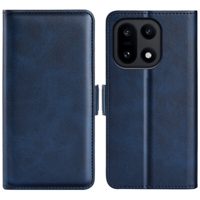 OnePlus 15 Hoesje - MobyDefend Luxe Wallet Book Case (Sluiting Zijkant) - Blauw