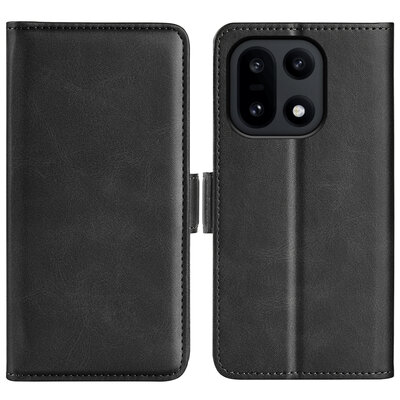 OnePlus 15 Hoesje - MobyDefend Luxe Wallet Book Case (Sluiting Zijkant) - Zwart