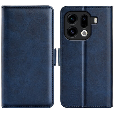 Oppo Find X9 Pro Hoesje - MobyDefend Luxe Wallet Book Case (Sluiting Zijkant) - Blauw