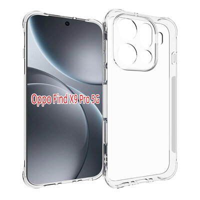 Oppo Find X9 Pro Hoesje - MobyDefend Transparante Shockproof TPU Backcover - Verstevigde Hoeken - Volledig Doorzichtig