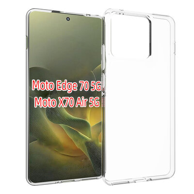 Motorola Edge 70 Hoesje - MobyDefend Transparante TPU Backcover - Volledig Doorzichtig
