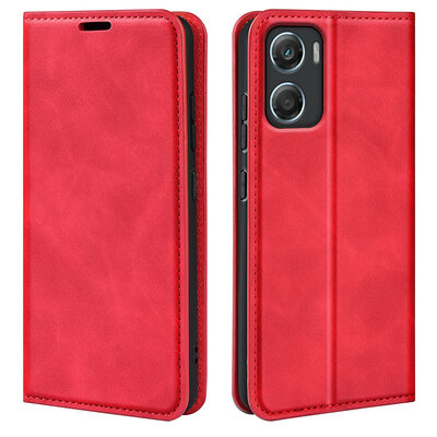 Motorola Moto G06 / Motorola Moto G06 Power Hoesje - MobyDefend Luxe Wallet Bookcase (Magnetische Sluiting) - Rood