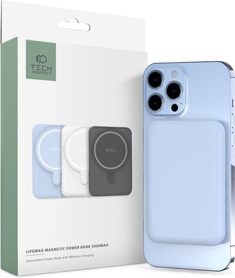 Tech-Protect MagSafe Powerbank - 5000mAh - Blauw