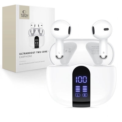 Tech-Protect Ultraboost TWS Earphone Core G2 - Wit
