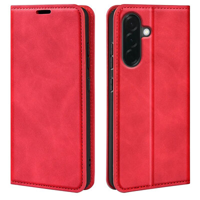 Samsung Galaxy A37 Hoesje - MobyDefend Luxe Wallet Bookcase (Magnetische Sluiting) - Rood