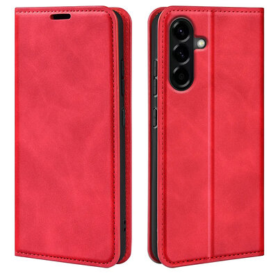 Samsung Galaxy A57 Hoesje - MobyDefend Luxe Wallet Bookcase (Magnetische Sluiting) - Rood