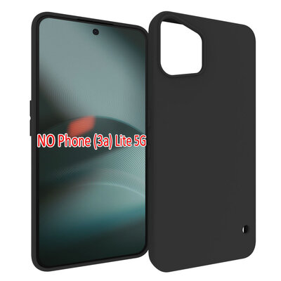 Nothing Phone (3a) Lite Hoesje - MobyDefend TPU Backcover - Mat Zwart