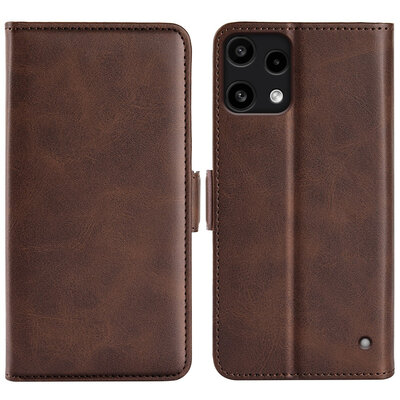 Nothing Phone (3a) Lite Hoesje - MobyDefend Luxe Wallet Book Case (Sluiting Zijkant) - Bruin