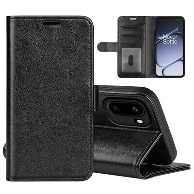 OnePlus 15R Hoesje - MobyDefend Wallet Book Case (Sluiting Achterkant) - Zwart