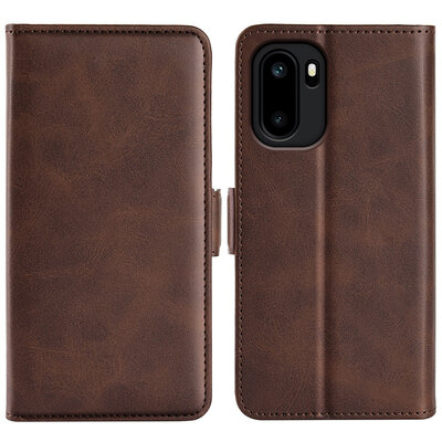 OnePlus 15R Hoesje - MobyDefend Luxe Wallet Book Case (Sluiting Zijkant) - Bruin