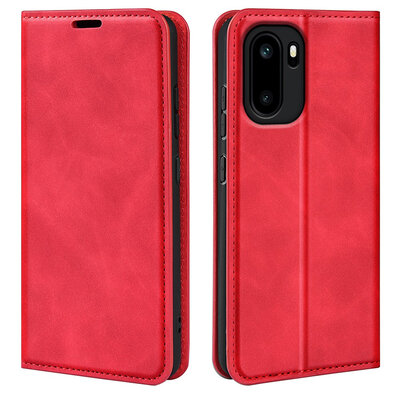 OnePlus 15R Hoesje - MobyDefend Luxe Wallet Bookcase (Magnetische Sluiting) - Rood