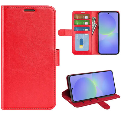 Samsung Galaxy A37 Hoesje - MobyDefend Wallet Book Case (Sluiting Achterkant) - Rood