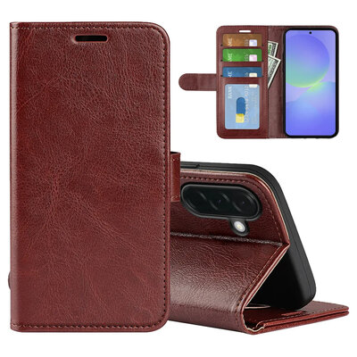 Samsung Galaxy A37 Hoesje - MobyDefend Wallet Book Case (Sluiting Achterkant) - Bruin