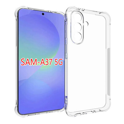 Samsung Galaxy A37 Hoesje - MobyDefend Transparante Shockproof TPU Backcover - Verstevigde Hoeken - Volledig Doorzichtig