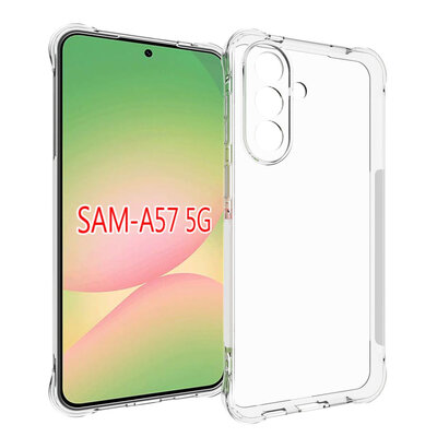 Samsung Galaxy A57 Hoesje - MobyDefend Transparante Shockproof TPU Backcover - Verstevigde Hoeken - Volledig Doorzichtig
