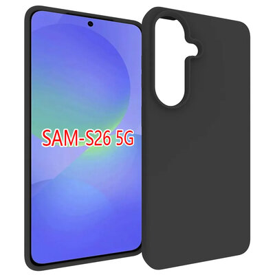 Samsung Galaxy S26 Hoesje - MobyDefend TPU Backcover - Mat Zwart