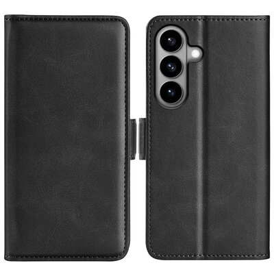 Samsung Galaxy S26 Hoesje - MobyDefend Luxe Wallet Book Case (Sluiting Zijkant) - Zwart
