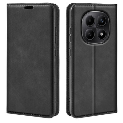 Xiaomi Redmi Note 15 4G Hoesje - MobyDefend Luxe Wallet Bookcase (Magnetische Sluiting) - Zwart