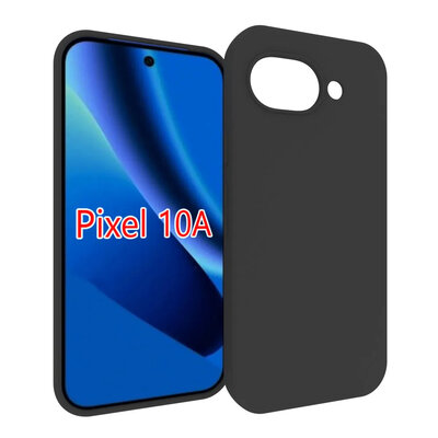 Google Pixel 10a Hoesje - MobyDefend TPU Backcover - Mat Zwart
