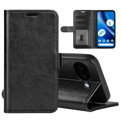 Google Pixel 10a Hoesje - MobyDefend Wallet Book Case (Sluiting Achterkant) - Zwart
