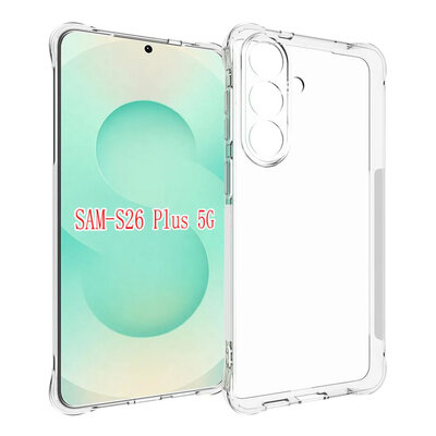 Samsung Galaxy S26 Plus (S26+) Hoesje - MobyDefend Transparante Shockproof TPU Backcover - Verstevigde Hoeken - Volledig Doorzichtig
