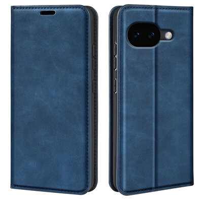 Google Pixel 10a Hoesje - MobyDefend Luxe Wallet Bookcase (Magnetische Sluiting) - Blauw