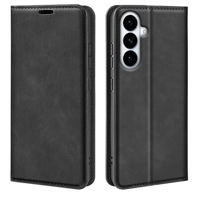 Samsung Galaxy S26 Plus (S26+) Hoesje - MobyDefend Luxe Wallet Bookcase (Magnetische Sluiting) - Zwart