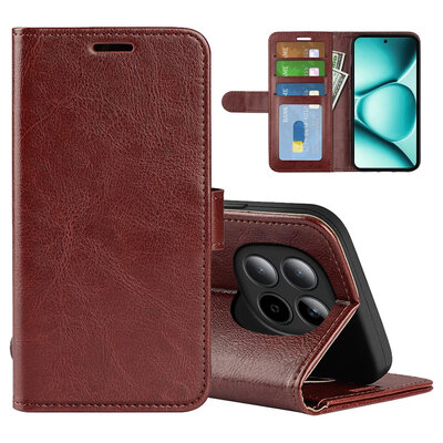 Xiaomi Redmi Note 15 Pro 5G Hoesje - MobyDefend Wallet Book Case (Sluiting Achterkant) - Bruin