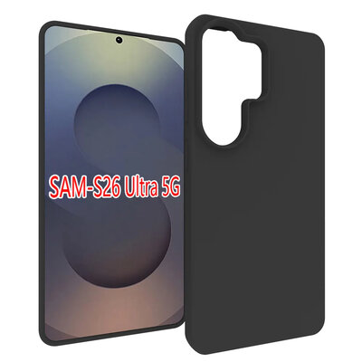 Samsung Galaxy S26 Ultra Hoesje - MobyDefend TPU Backcover - Mat Zwart
