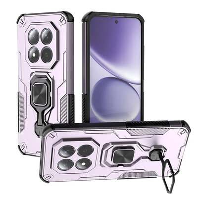 Xiaomi Redmi Note 15 Pro 5G Hoesje - MobyDefend Dubbelgelaagde Pantsercase Met Standaard - Roze