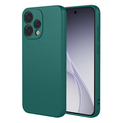 Oppo Reno15 Hoesje - MobyDefend Matte Siliconen Backcover - Groen