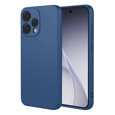 Oppo Reno15 Hoesje - MobyDefend Matte Siliconen Backcover - Blauw