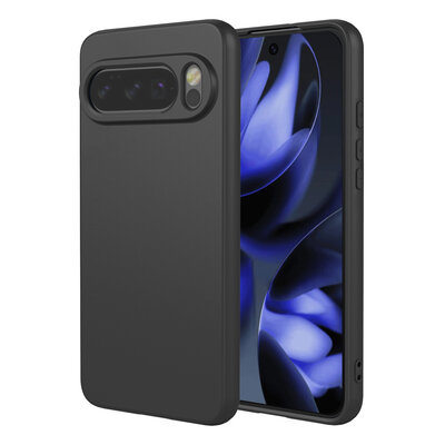 Google Pixel 10 / Google Pixel 10 Pro Hoesje - MobyDefend Matte Siliconen Backcover - Zwart