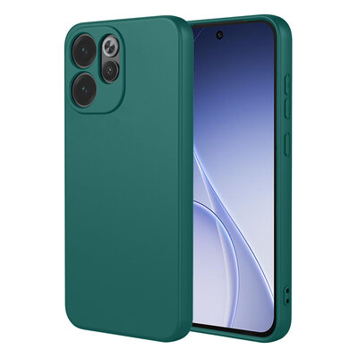 Oppo Reno15 F / Oppo Reno15 FS Hoesje - MobyDefend Matte Siliconen Backcover - Groen
