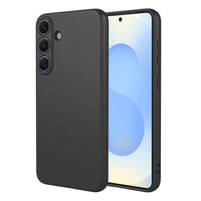 Samsung Galaxy S26 Plus (S26+) Hoesje - MobyDefend Matte Siliconen Backcover - Zwart