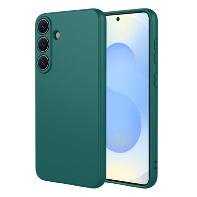 Samsung Galaxy S26 Plus (S26+) Hoesje - MobyDefend Matte Siliconen Backcover - Groen