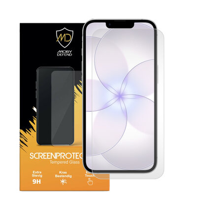 iPhone 17e Screenprotector - MobyDefend Case-Friendly Screensaver - Gehard Glas