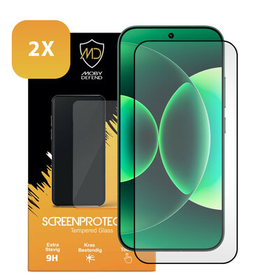 2-Pack Xiaomi 17 Screenprotectors - MobyDefend Screensavers Met Zwarte Randen - Gehard Glas 