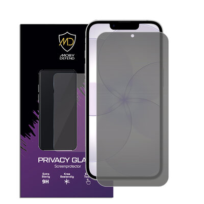 MobyDefend iPhone 17e Screenprotector - HD Privacy Glass Screensaver