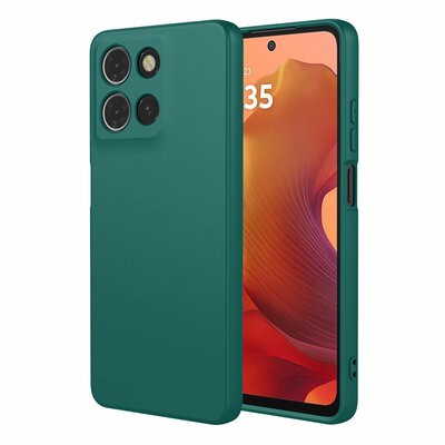 Motorola Moto G17 / Motorola Moto G17 Power Hoesje - MobyDefend Matte Siliconen Backcover - Groen