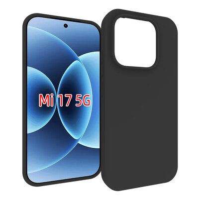 Xiaomi 17 Hoesje - MobyDefend TPU Backcover - Mat Zwart