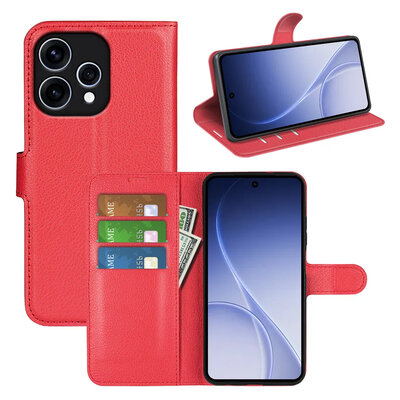 Oppo Reno15 Hoesje - MobyDefend Kunstleren Wallet Book Case (Sluiting Voorkant) - Rood