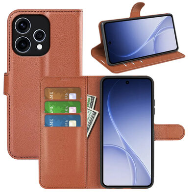 Oppo Reno15 Hoesje - MobyDefend Kunstleren Wallet Book Case (Sluiting Voorkant) - Bruin