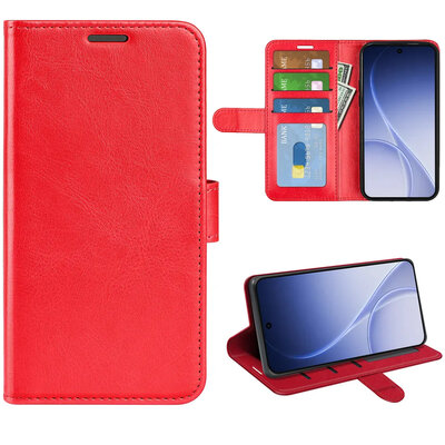 Oppo Reno15 Hoesje - MobyDefend Wallet Book Case (Sluiting Achterkant) - Rood