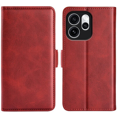 Oppo Reno15 Pro Hoesje - MobyDefend Luxe Wallet Book Case (Sluiting Zijkant) - Rood
