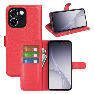 Oppo Reno15 F / Oppo Reno15 FS Hoesje - MobyDefend Kunstleren Wallet Book Case (Sluiting Voorkant) - Rood