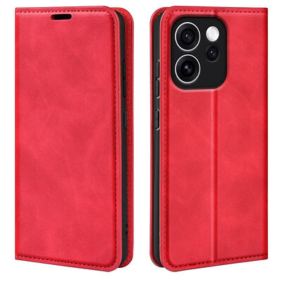 Oppo Reno15 F / Oppo Reno15 FS Hoesje - MobyDefend Luxe Wallet Bookcase (Magnetische Sluiting) - Rood