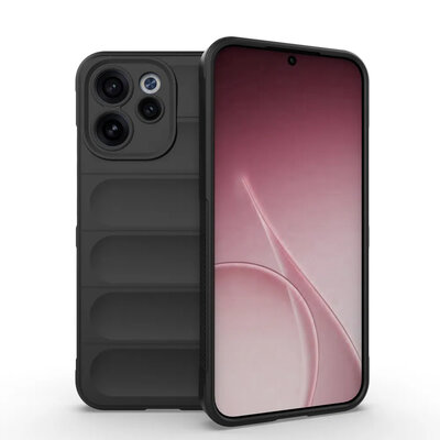 Oppo Reno15 F / Oppo Reno15 FS Hoesje - MobyDefend TPU Gripcase - Zwart